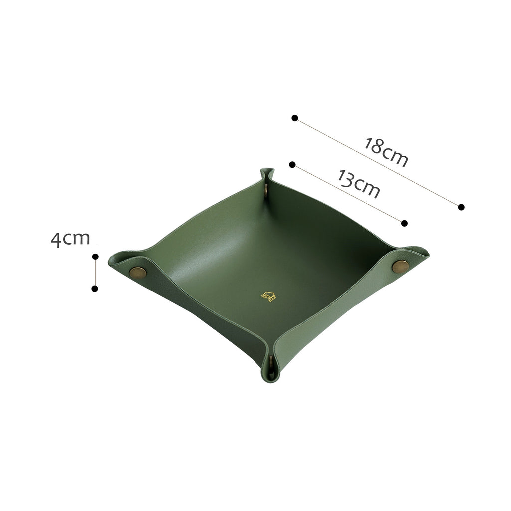 Folding faux-leather valet tray – view 11