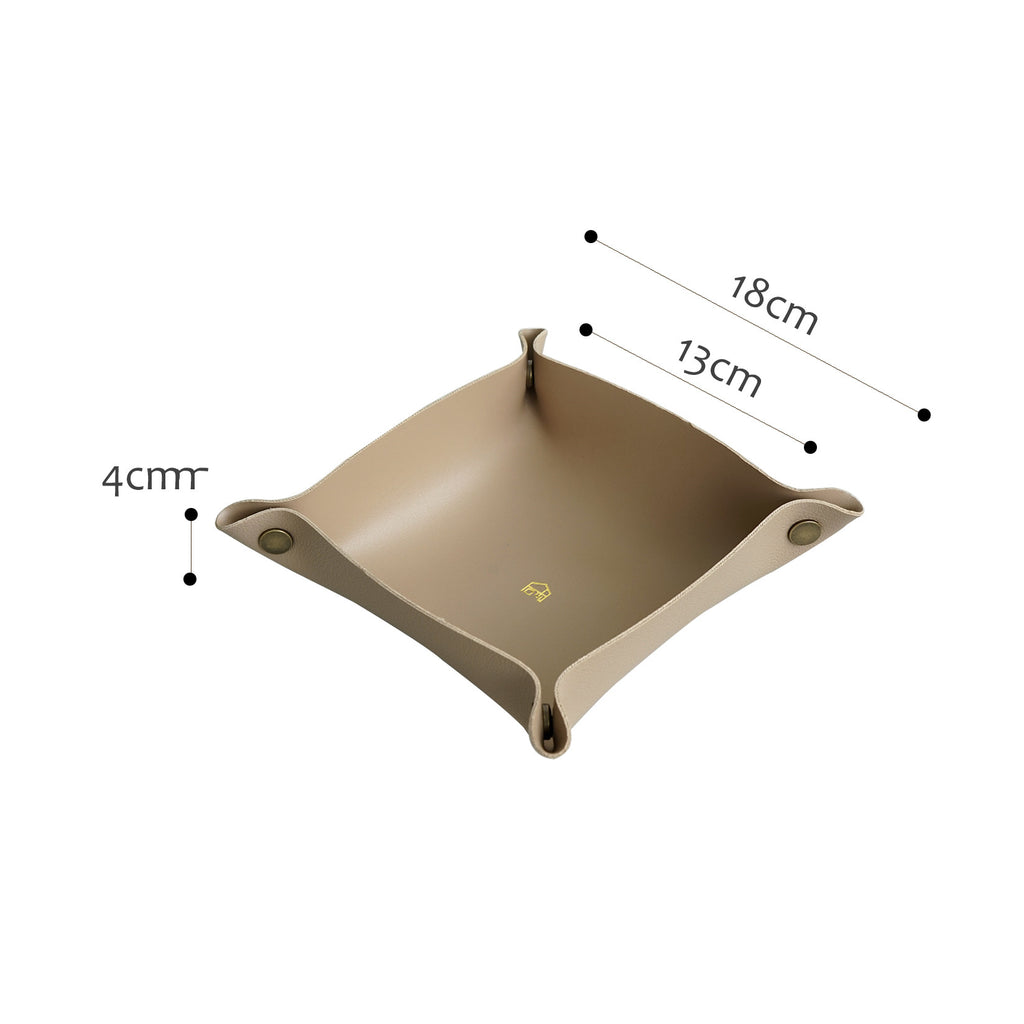 Folding faux-leather valet tray – view 15