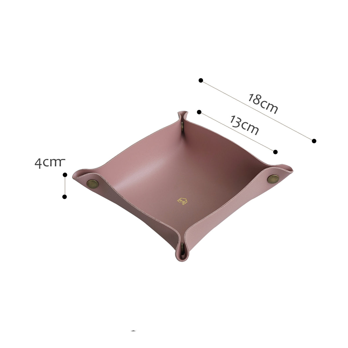 Folding faux-leather valet tray – view 12
