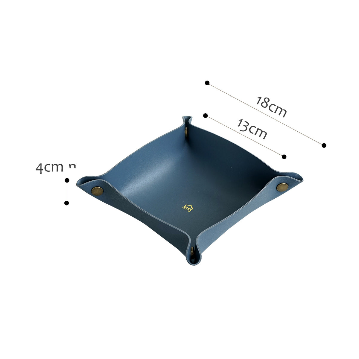 Folding faux-leather valet tray – view 8