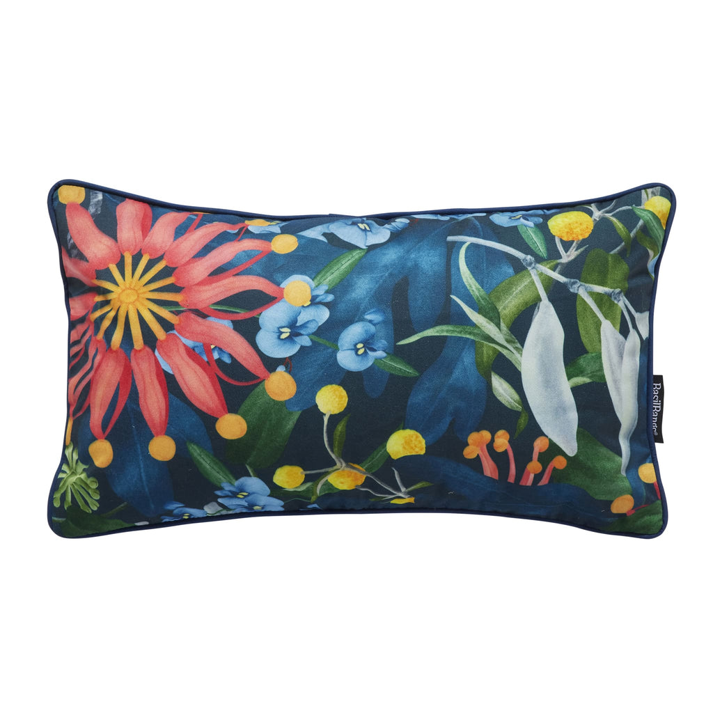 Basil Bangs Indoor/Outdoor Throw Cushion — 50cm x 30cm