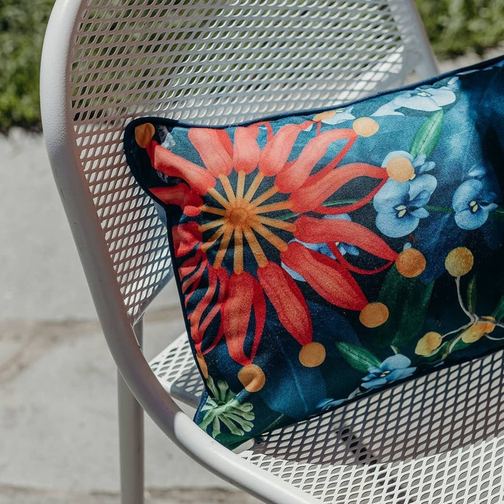 Basil Bangs Indoor/Outdoor Throw Cushion — 50cm x 30cm