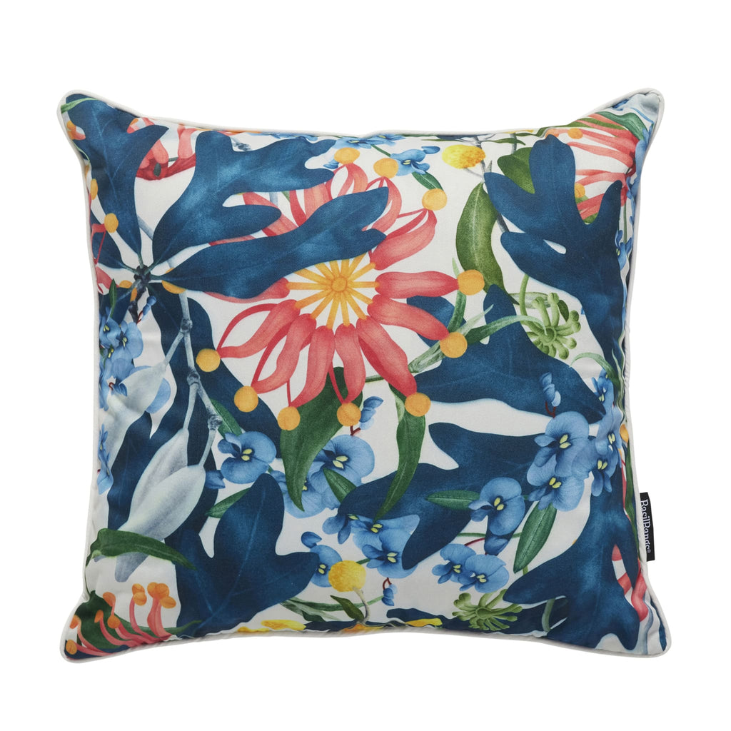 Basil Bangs Indoor/Outdoor Throw Cushion — 50cm x 50cm