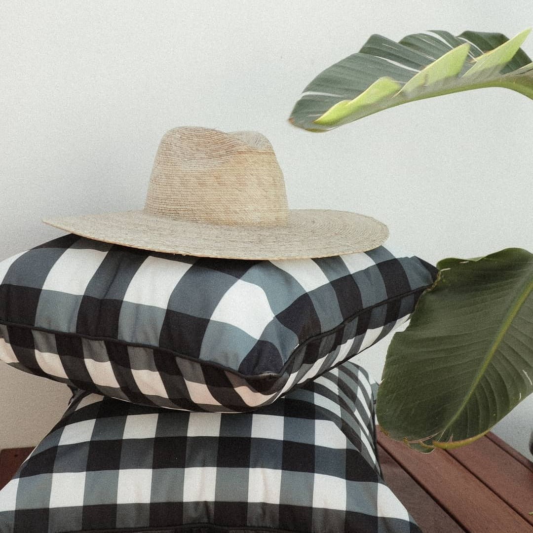 Basil Bangs Indoor/Outdoor Throw Cushion — 50cm x 50cm