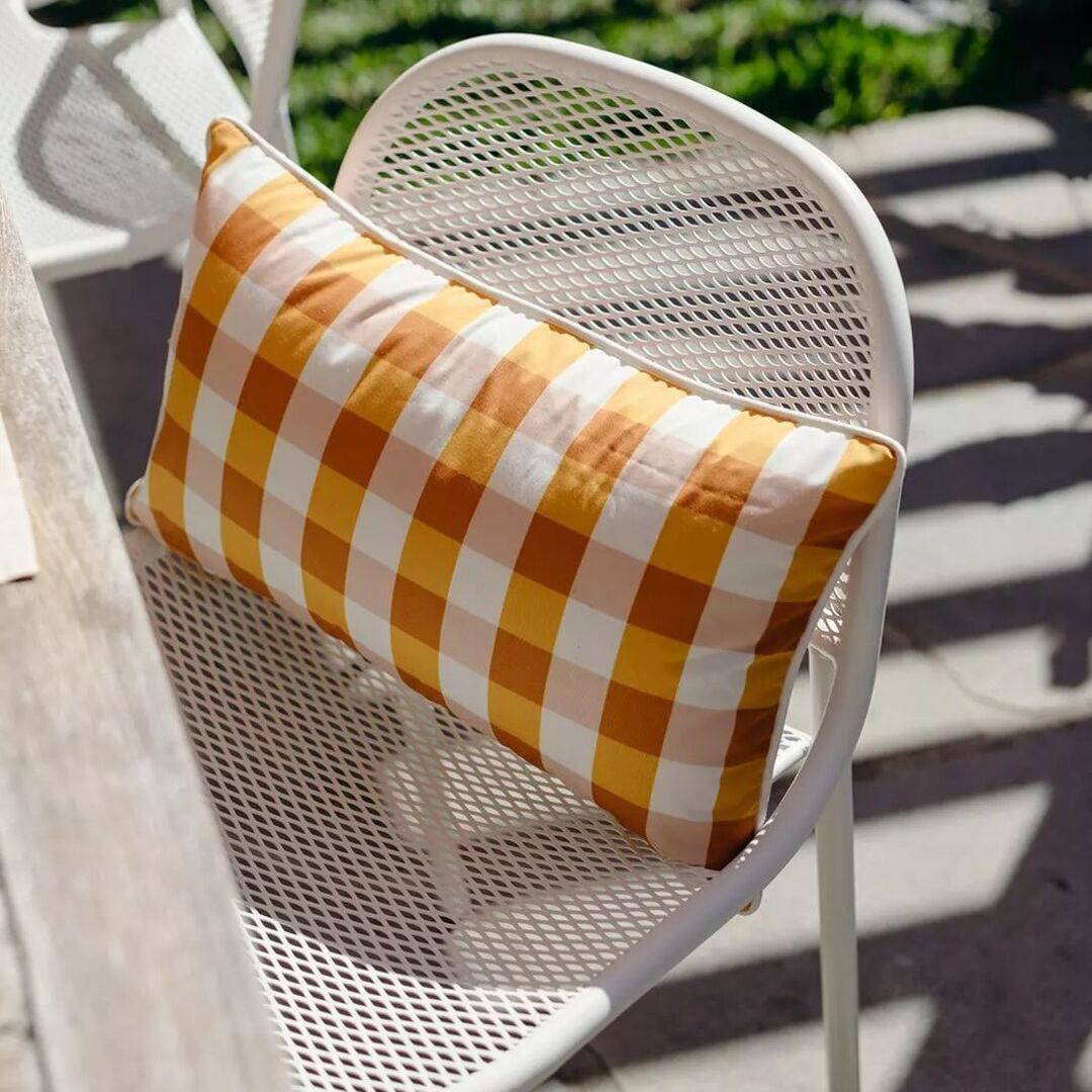 Basil Bangs Indoor/Outdoor Throw Cushion — 50cm x 30cm