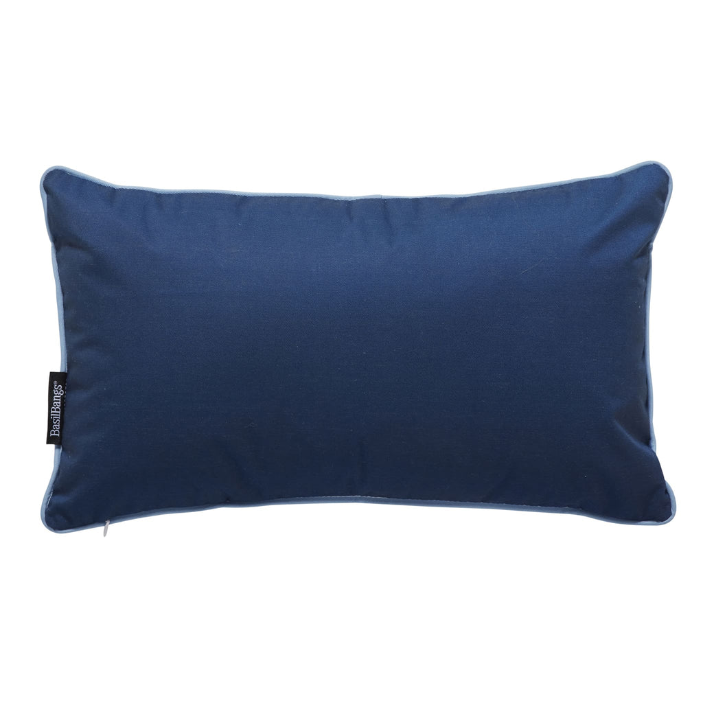 Basil Bangs Indoor/Outdoor Throw Cushion — 50cm x 30cm