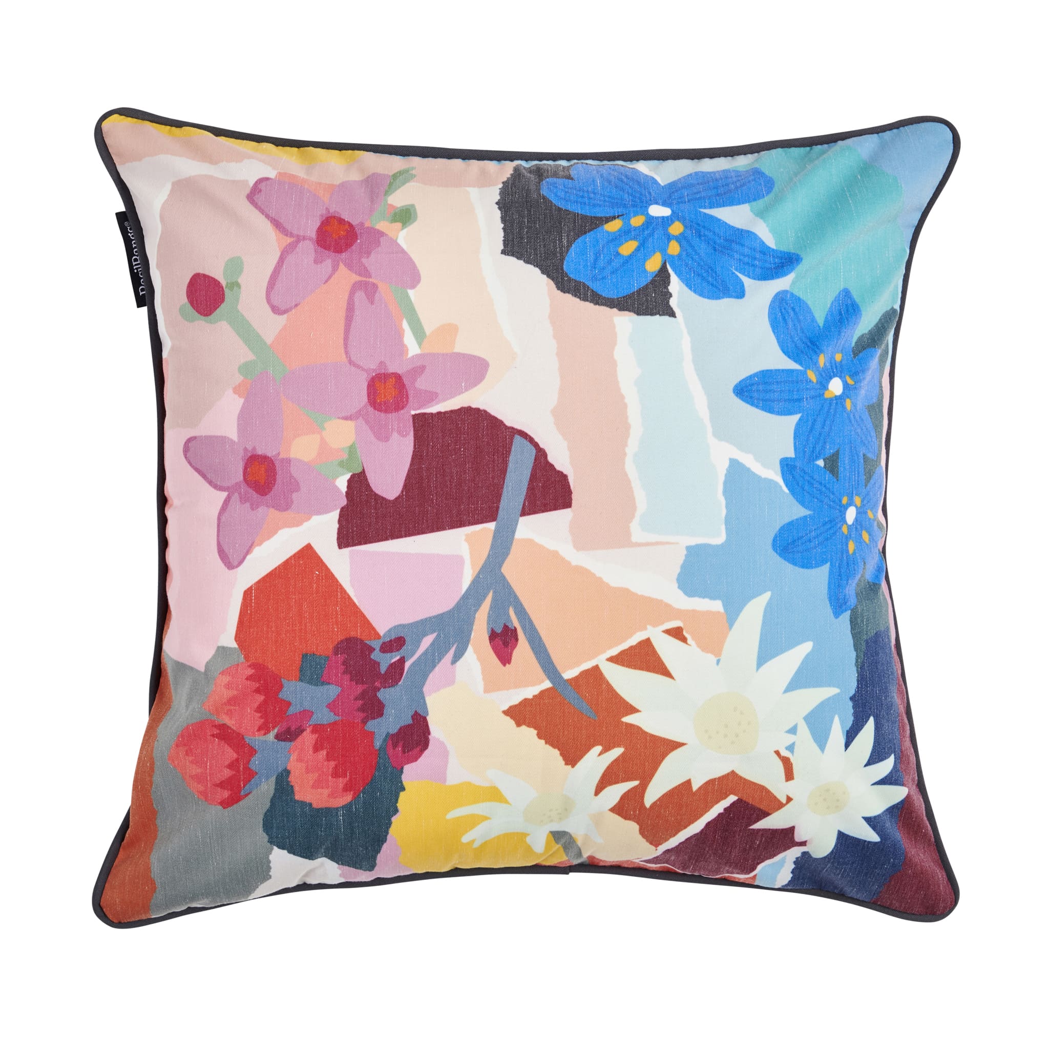 Basil Bangs Indoor/Outdoor Throw Cushion — 50cm x 50cm