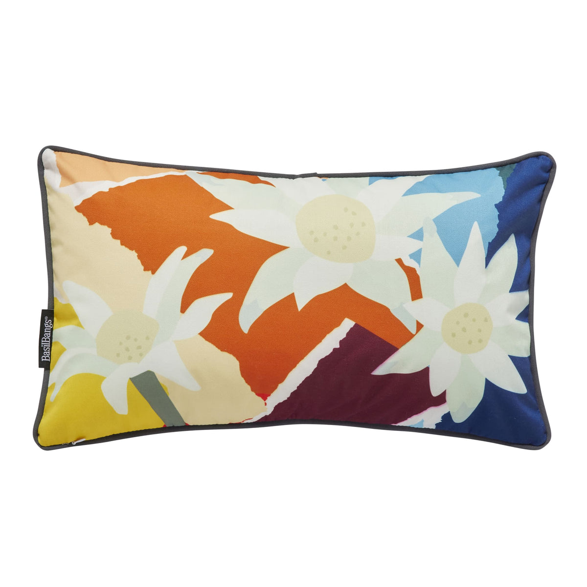 Basil Bangs Indoor/Outdoor Throw Cushion — 50cm x 30cm