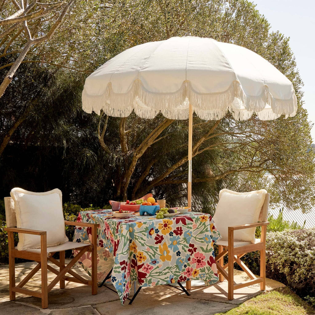 Basil Bangs Stain-Resistant Outdoor Tablecloth