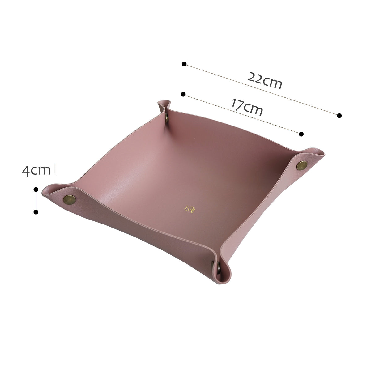 Folding faux-leather valet tray – view 13