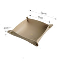 Folding faux-leather valet tray – view 5