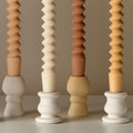 Sculptural Column Candlestick Holder | Minimalist Taper Holder