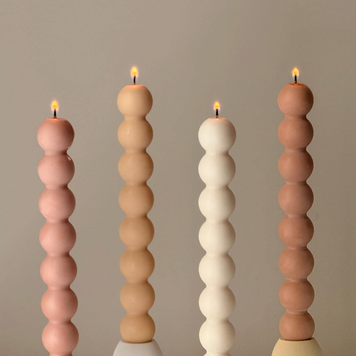 Bubble Column Taper Candle | Sculptural Dinner Candle