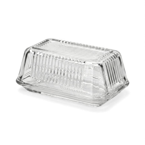 Pasabahce Moda Tavola glass butter dish with lid, product photo 3